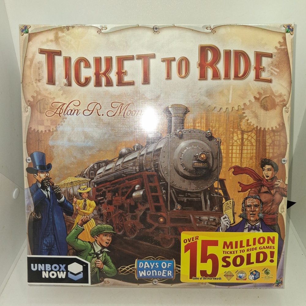 Ticket to Ride Board Game – Classic Family Train Adventure (Brown, Red)